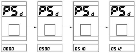 Wieldiameter (LUD - secundaire menu) Selecteer met de (+) of (-) knop de juiste wieldiameter.