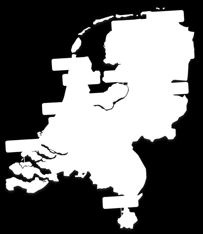 Afbeelding 1. Het landelijk netwerk van het Centrum Seksueel Geweld in 2018 3.