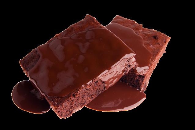 Huisgemaakte brownies FF Brownie Fondant 5.50 warme chocoladesaus Brownie Aardbei 8.50 aardbeien, warme chocoladesaus Brownie met bolletje ijs 7.