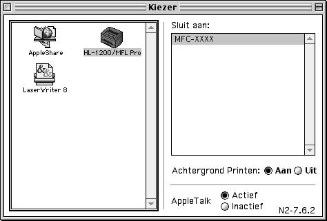 16 De Brother MFC gebruiken met een New Power Macintosh G3, G4 of imac /ibook Een Apple Macintosh G3, G4 of imac met USB en Mac OS 8.5/ 8.5.1/8.6/9.0/9.0.4/9.