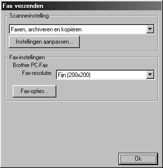 Fax verzenden Scanner instelling Selecteer in de lijst de scanmodus die het meest geschikt is voor het bestandstype.