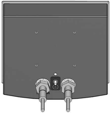 3 6 Installatie Aansluitingen van pompbesturingseenheid Het Encore HD spuitpistool wordt bediend door de systeembesturing en de pompbesturingseenheid, die via een netwerk-/voedingskabel met elkaar