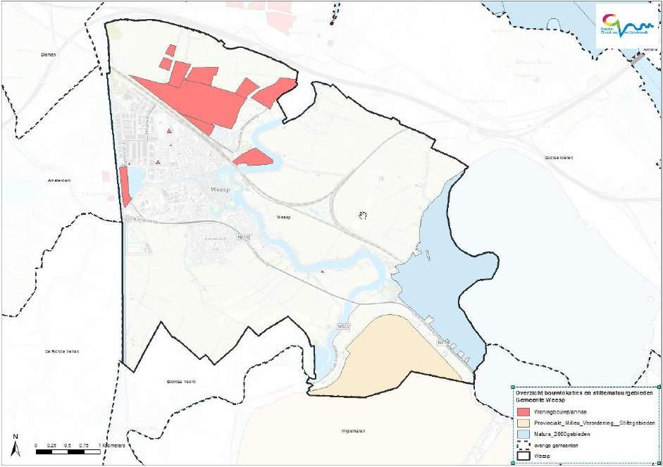 O p e n 3.7 Stille/stilte-gebieden In de gemeente Weesp zijn geen, in een provinciale milieuverordening aangewezen, stiltegebieden.