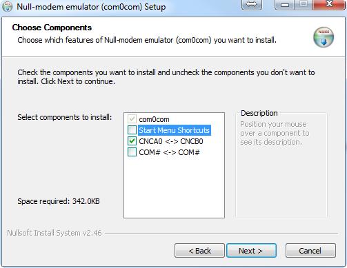 Start de com0com setup op (setup_com0com- W&x64_signed). 3. Klik op Next om door te gaan (Figuur 1). Figuur 1: start com0com setup. 4.