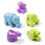 LIV-127 Hippos decoratieve nijlpaardmagneten voor- en achterkant magnetisch set van 3 Gewicht: 70 gr/set 1 set 9,98/set Vrolijk gekleurde, vriendelijke nijlpaarden die los voor het