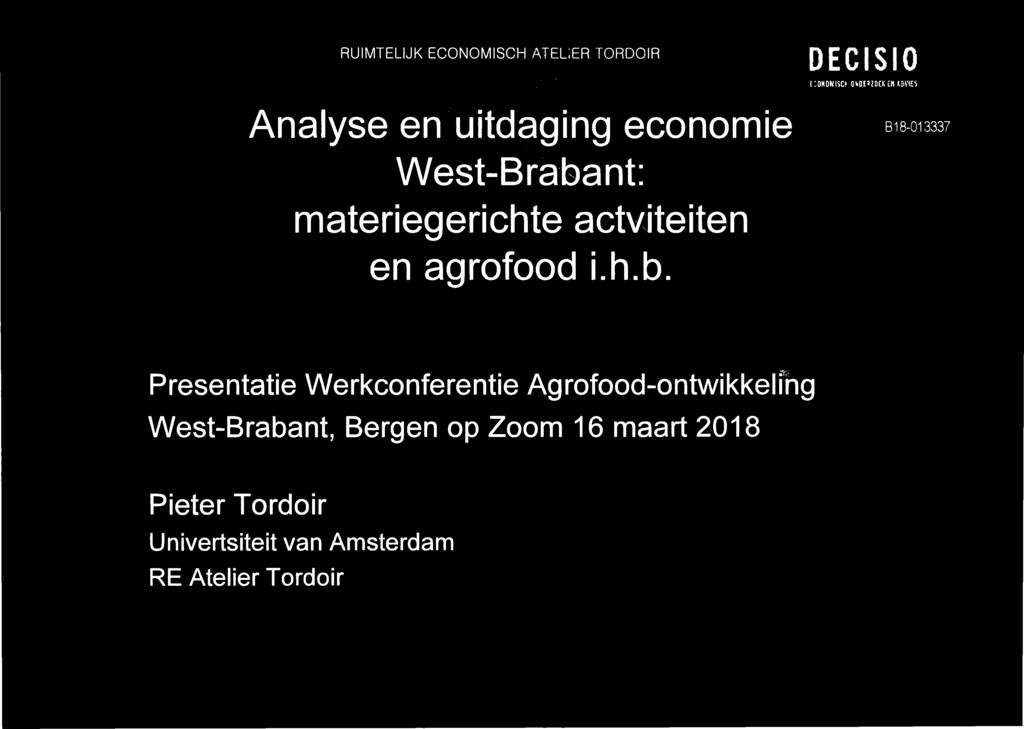 Werkconferentie Agrofood-ontwikkeling