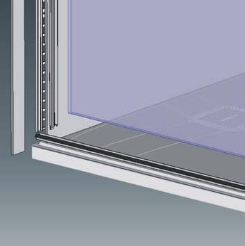 zonder zichtbare siliconevoegen - Inclusief glasveredeling CareTec Pro Basisuitvoering Profielkleuren Glassoorten 070: Zilver edelmat 751: Helder veiligheidsglas met CareTec Pro Kleur