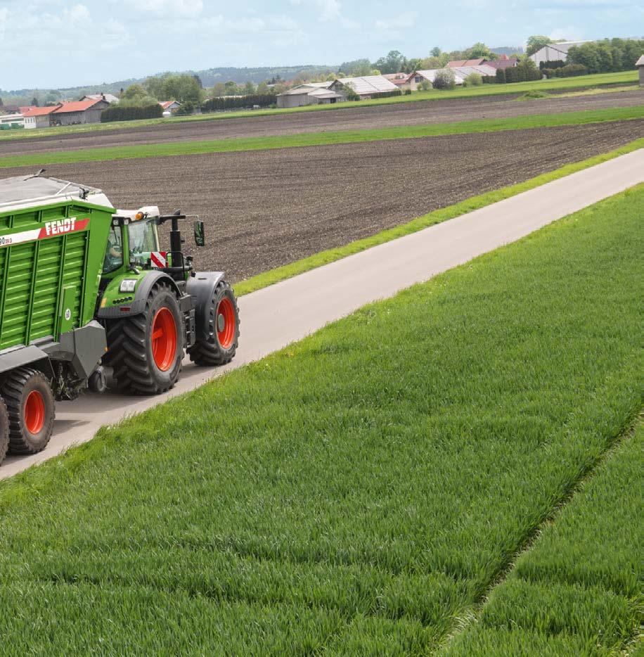 Met de Fendt Tigo brengt niets u van de wijs, of u nu op vlak terrein, op de weg of in moeilijk terrein rijdt.