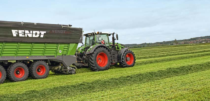 Het perfecte koppel = Fendt Vario + Fendt Tigo Samen vormen deze twee machines de combinatie met de beste efficiëntie en een groot laadvermogen.