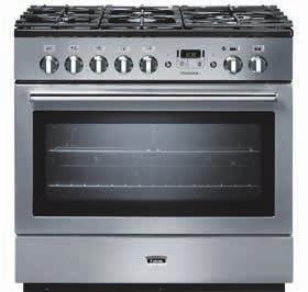 PROFESSIONAL + FX / FXP KENMERKEN Grote multifunctionele oven met twee ventilatoren Energiebesparend paneel (ESP) voor ombouw tot een kleinere multifunctionele oven (R) Oven programmeerbaar in groot