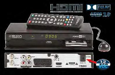 FORCE HD3 CI+ Digitale HDTV satellietontvanger met 1 CI+ aansluiting voor CI of CI modules De FORCE HD CI+ is een digitale satellietontvanger die zowel HDTV programma s tot 1080 als SD programma s