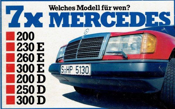 Duits artikel 1985: Welke W124 voor welk doel?