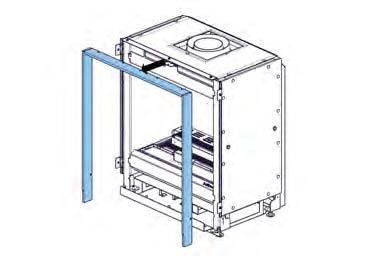 Onderhoud 3. Verwijder het frame. 5.2.4 Het frame plaatsen 1. Duw het frame op het toestel. 2.