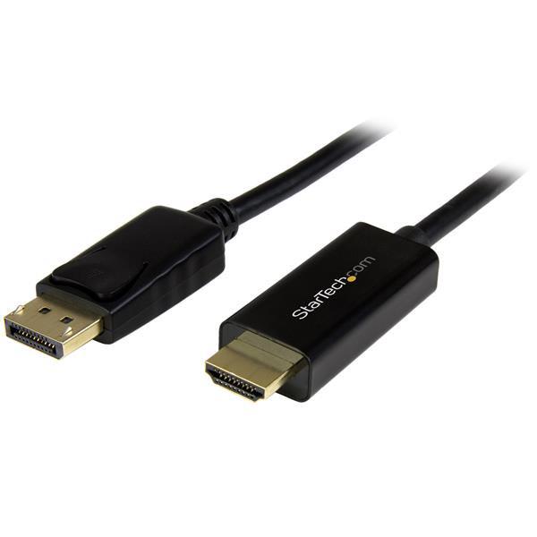 DisplayPort-naar-HDMI-converterkabel - 1 m - 4K Product ID: DP2HDMM1MB Met deze 1 m lange DisplayPort -naar-hdmi -adapterkabel kunt u uw DisplayPort-Ultrabook, laptop of desktop op een HDMI-tv,