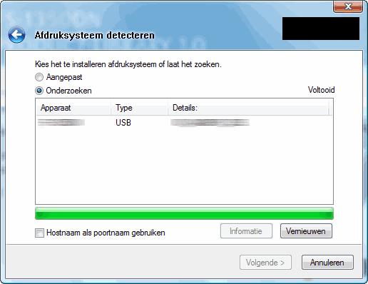 Aangepaste modus Gebruik Aangepaste modus als u de printerpoort wilt specificeren en de te installeren software wilt selecteren.