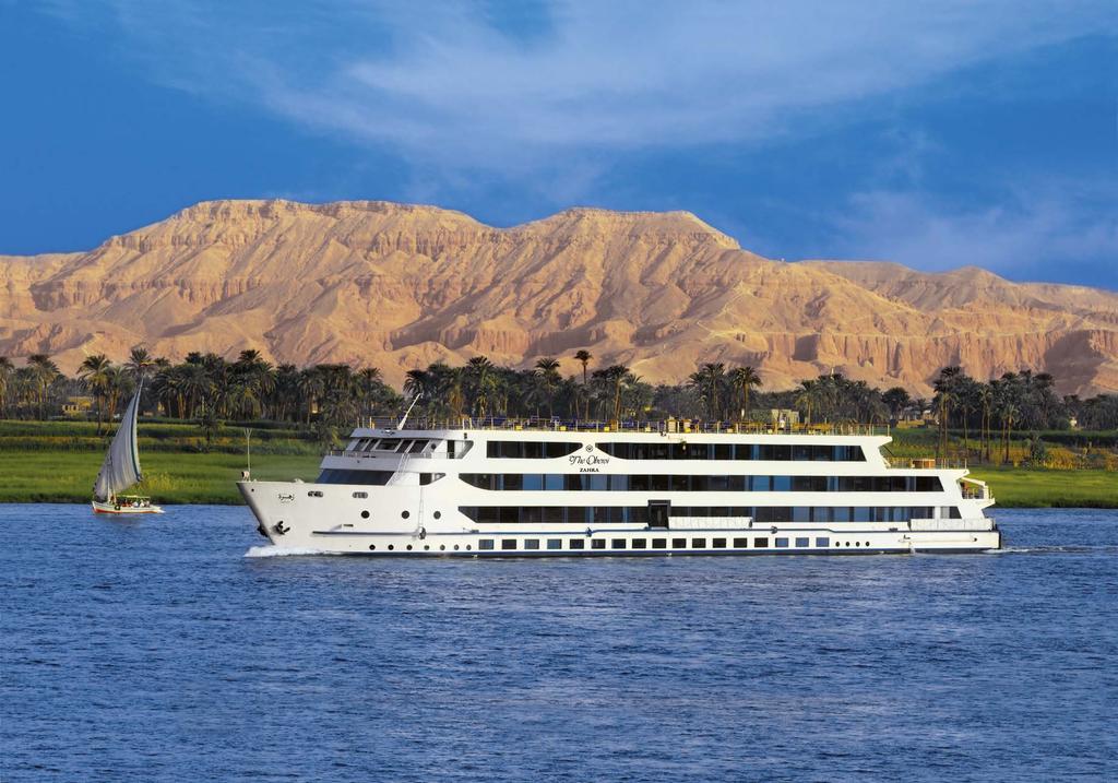 THE OBEROI ZAHRA HHHHH LUXURY NILE CRUISER De Oberoi Zahra bestendigt de traditie van de Oberoi Hotels & Resorts om de hoogste standaard van gastvrijheid aan te bieden.