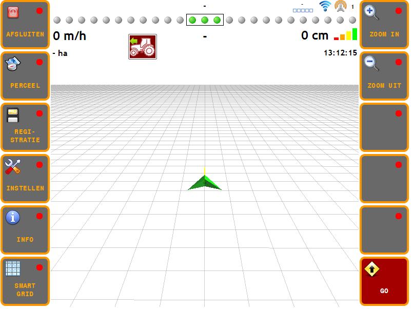 Houdt de knop ± 3 sec ingedrukt. Software wordt afgesloten en Loader wordt weer zichtbaar.