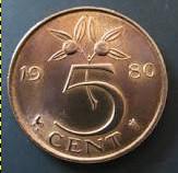 Voor de invoering van de Euro kenden we onder meer een munt met de naam stuiver. Een al heel oude naam voor een muntje ter waarde van 1/20 gulden ofwel vijf centen.