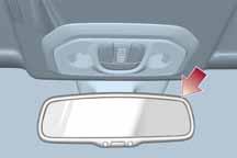 KENNISMAKING MET DE AUTO 32 34 04106J0002EM 35 04106J0003EM Bij inschakeling van de achteruit, wordt de spiegel automatisch ingesteld op de dagstand.