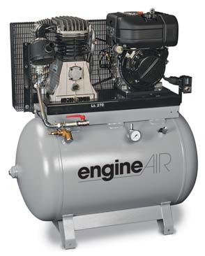 AIRWORKS ENGINEAIR MOTOR AANGEDREVEN COMPRESSOREN Airworks EngineAir motor aangedreven industriële 2 cilinder zuigercompressoren zijn ontworpen voor de flexibele toepassingen.