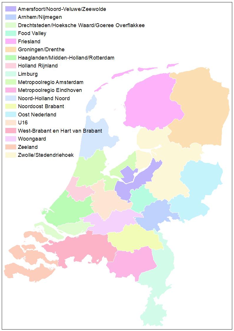 Op de kortere termijn, de periode is er in alle provincies meer capaciteit dan de behoefte toeneemt. Voor heel Nederland is de verhouding 155%.
