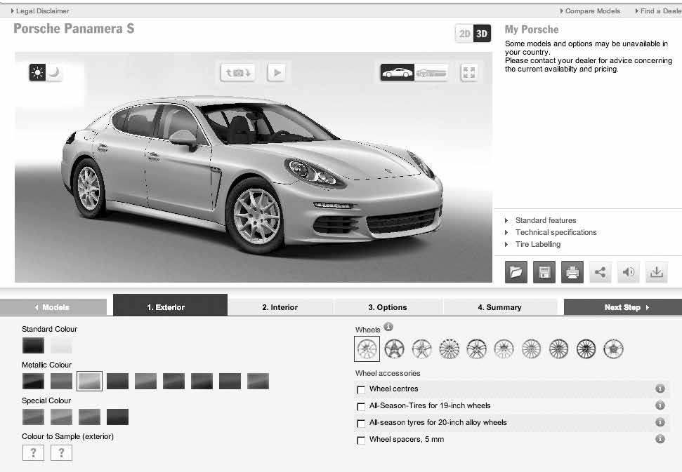 Met uw computer, een internet aansluiting en de Porsche Car Configurator. Bezoekt u onder www.porsche.nl de Porsche Car Configurator. gedetailleerde kijk achter de coulissen.