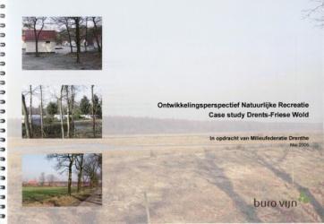 Ontwikkelingsperspectief DFW (Vijn, 2005) In 2005 werd het rapport Ontwikkelingsperspectief Natuurlijke Recreatie, Case Study Drents-Friese Wold opgeleverd.