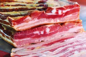 VLAAMS INNOVATIE SAMENWERKINGSVERBAND () Zoutreductie in bacon en buikspek In huis bereide ambachtelijke zouterijproducten zoals bacon en buikspek zijn verduurzaamde charcuterieproducten die een