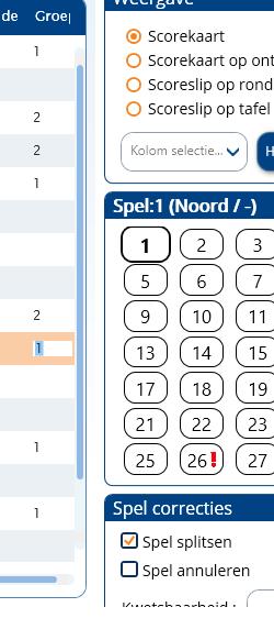 50 Workshop NBBR versie 4.2, module I en II, okt 18 Bijvoorbeeld na verkeerd terugsteken van spel 1 hebben 8 paren spel 1A gespeeld en 10 paren het gewijzigde spel 1B.