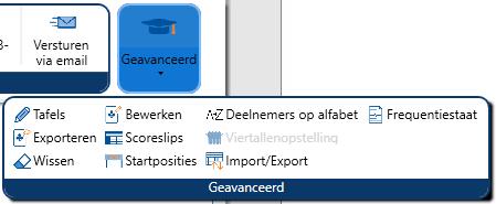 66 Workshop NBBR versie 4.2, module I en II, okt 18 19.4 Slemcompetitie in NBB-CR Een Slemcompetitie bijhouden is niet mogelijk in het NBB-CR.