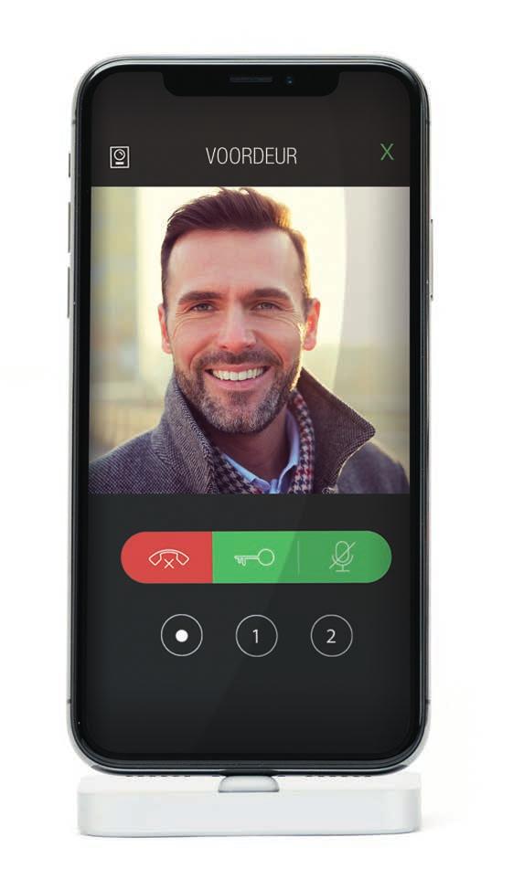 COMELIT APP Met de Comelit-app (video) deurintercomsystemen op afstand beheren via smartphone en/of tablet die met een datanetwerk verbonden zijn.