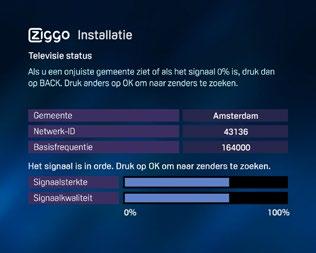 8. Check de installatiegegevens. Controleer de gegevens op het scherm en druk op.