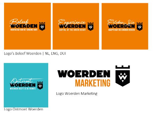 13. Herontwikkeling logo s In 2018 is de start gemaakt om het logo van Beleef Woerden volledig te herontwikkelen.