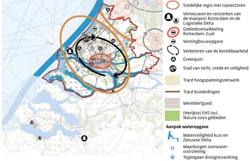 2 Beleidskader In dit hoofdstuk is het ruimtelijk beleidskader van de verschillende overheidsinstanties beschreven dat betrekking heeft op de ontwikkeling van de RijnlandRoute. 2.1 