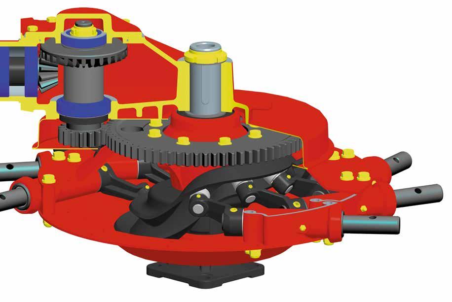 DEZE AANDRIJVING KAN TEVENS INGEZET WORDEN BIJ ZWARE GEWASSEN Vandaag de dag moeten landbouwmachines bestand zijn tegen zware