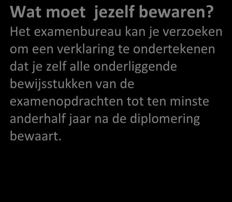 Informatie aan de student over de diplomering Voordat er tot diplomering kan worden overgegaan, moet er voldaan zijn aan de wettelijke eisen. Dit noem je de diploma-eisen.