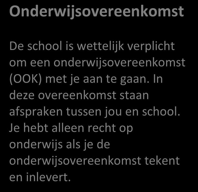 Er staat veel informatie in die je gedurende je hele opleiding regelmatig nodig hebt. Bij de start van de opleiding krijg je uitleg over wat er in de OER staat door je studieloopbaanbegeleider.