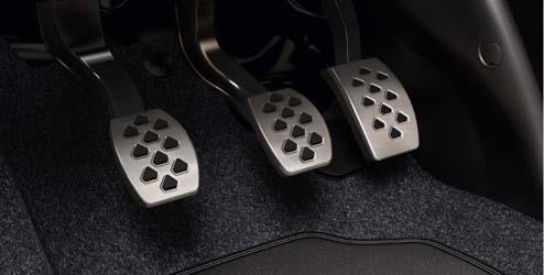 Aluminium-look Met Opel logo Set van 2 voor voorportieren Met opvallende RVS-pedalen geeft u uw interieur een sportieve uitstraling.