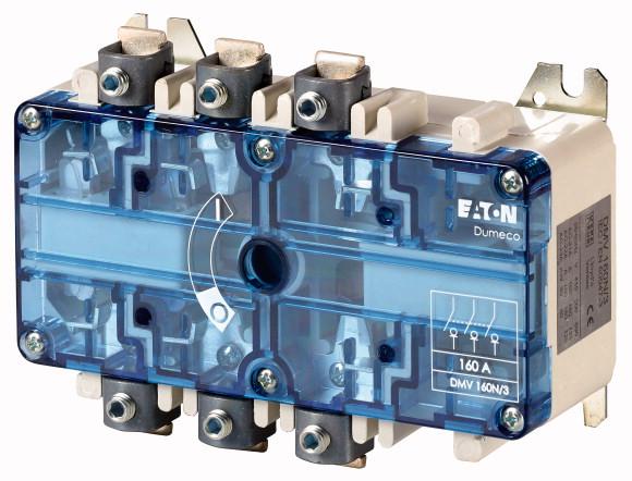 SPECIFICATIEBLAD - DMV-160N/3+TC Lastscheider, DMV, 160 A, 3-polig, STOP-functie Optioneel, zonder draaigreep en aandrijfas, Tunnelklem Type DMV-160N/3+TC Catalog No.