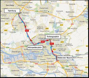 1. Inleiding Achtergrond Het Rotterdamse hoofdwegennetwerk is prominent aanwezig in de filetop 10. Zowel de A20, A13 en de A16 komen in de top 10 voor (ANWB, 2014).
