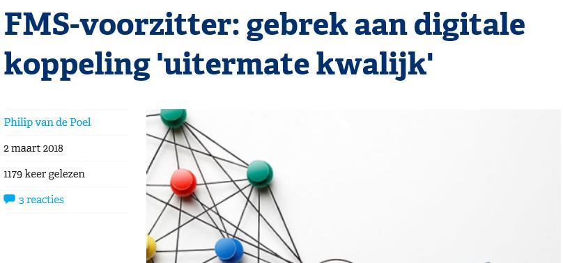 Digitale data als enabler voor nieuwe samenwerking Centrale regie op standaardisatie In Nederland zetten we goede stappen Individuele ziekenhuizen hebben nog moeite met de