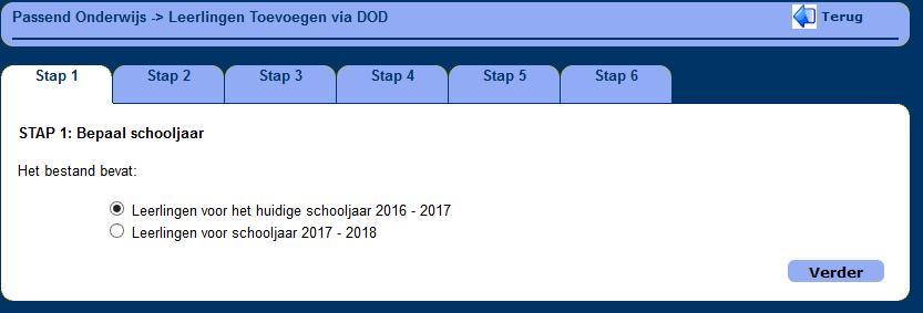 Toevoegen nieuw dossier 1. Om een dossier toe te voegen klik op de knop Toevoegen dossier via DOD.