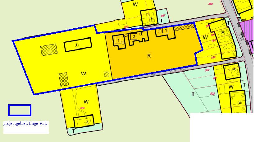 2. De bedrijfswoning van de heer Bak krijgt een woonbestemming. Hier kunnen dus geen recreatiewoningen worden gerealiseerd.