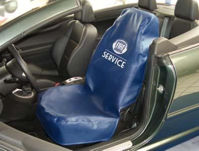 Afmetingen: ong. 220 x 135 cm Gewicht: ong. 1,0 kg Stoelhoes voor FIAT art. nr. D-S 15 FI De stoelhoes garandeert bescherming van de voorste stoelen tegen vuil.
