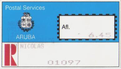Aruba Sinds de inwerkingtreding van de Status Aparte op 1 januari 1986 heeft Aruba een eigen postsysteem en dus ook eigen postzegels, frankeerstroken en frankeerstempels.