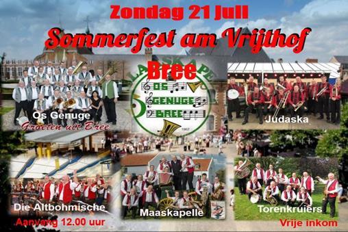 klankbord digitaal Sommerfest Am Vrijthof Organisatie: Blaaskapel Os Genüge - Zondag 21 juli 2019 gezellige terrasjes