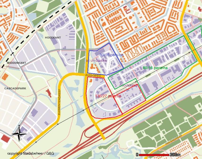 Er is op de Havendreef qua routetype sprake van een weg binnen de bebouwde kom (50 km/h). Volgens vuistregel 2 in paragraaf 1.2.4.