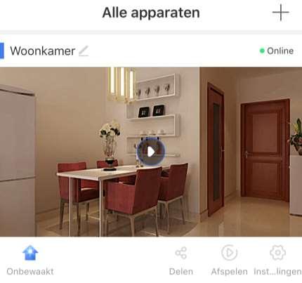 2.2 Gebruik Monteren er plaatsen Plaats de Smart Home Beveiliging Camera in de betreffende kamer, De Smart Home Beveiliging Camera kan ook omgedraaid op het plafond worden gemonteerd.