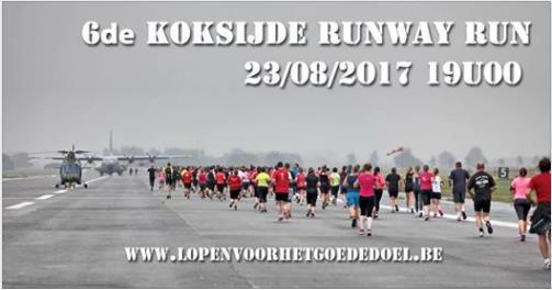 Runway Run Koksijde 23 augustus 2017 Inschrijven via organisatie: