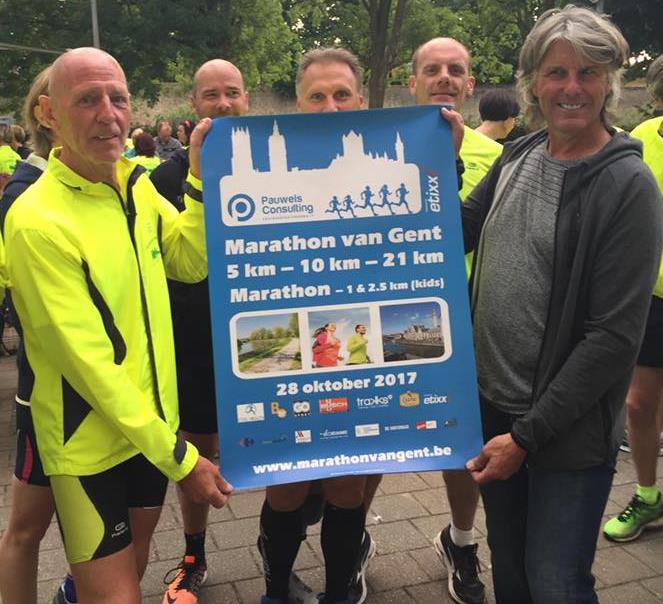 Gent - 28 oktober 2017 5 en 10 km: 12 euro; 21 km: 20 euro; marathon: 45 euro; junior en kidsrun: 3,5 euro Als je een T-shirt wenst, komt er telkens 15 euro bij.